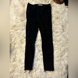 Black ripped jeans sz 30 from Levi’s